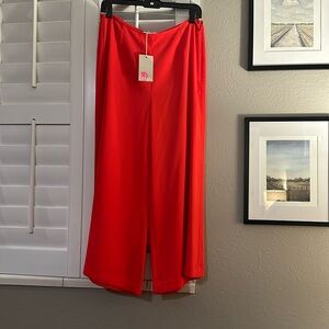 NWT Polyester Boden Orange Red Culotte Pants